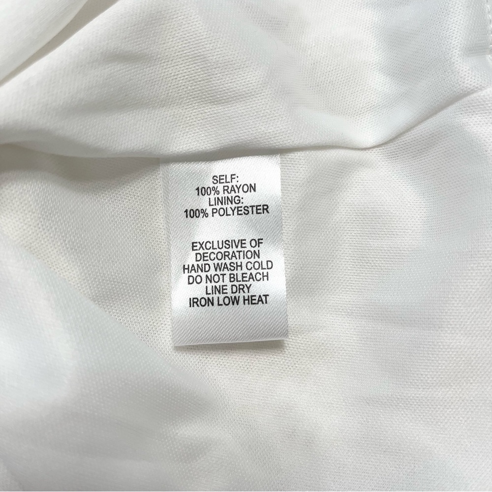 Lulu’s Buenos Aires White Shift Dress NWT Sz M Beach Resortwear Boho Minimalist - Picture 8 of 10
